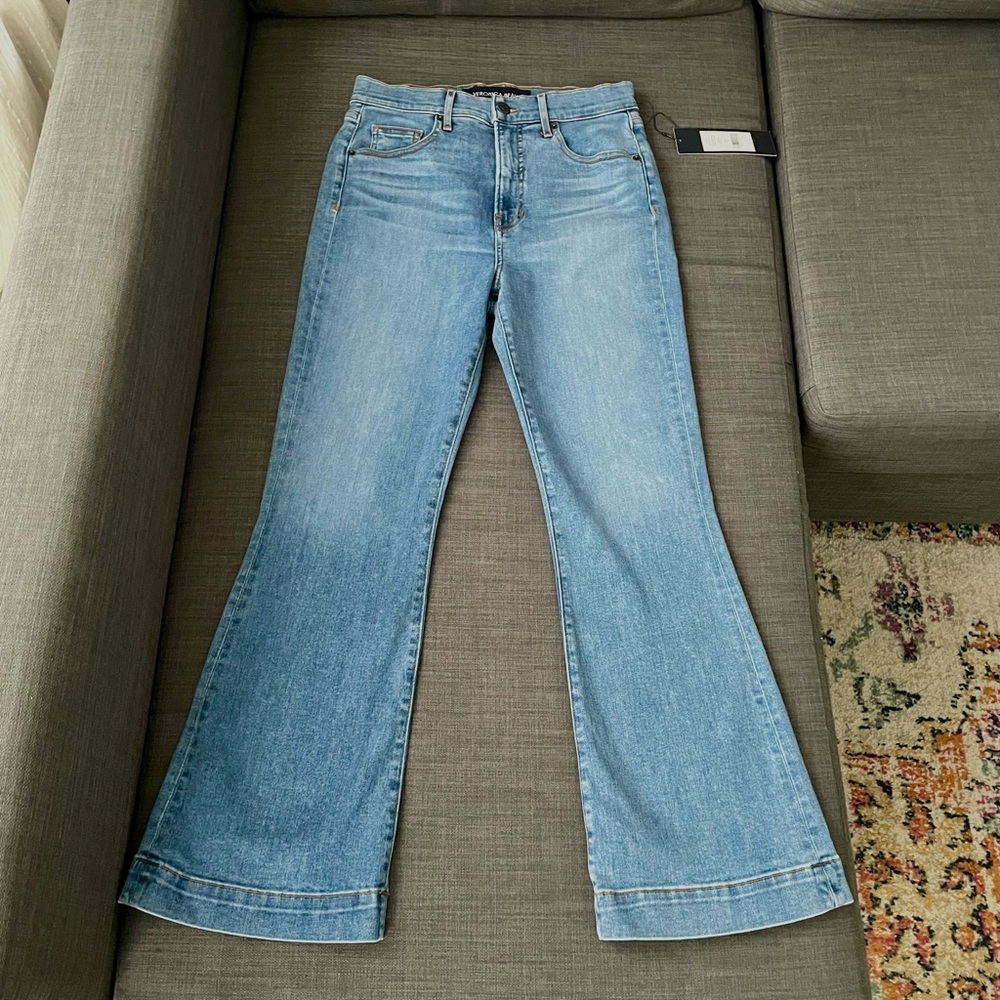 Veronica Beard Carson high rise kick flare jeans - Picture 3 of 6